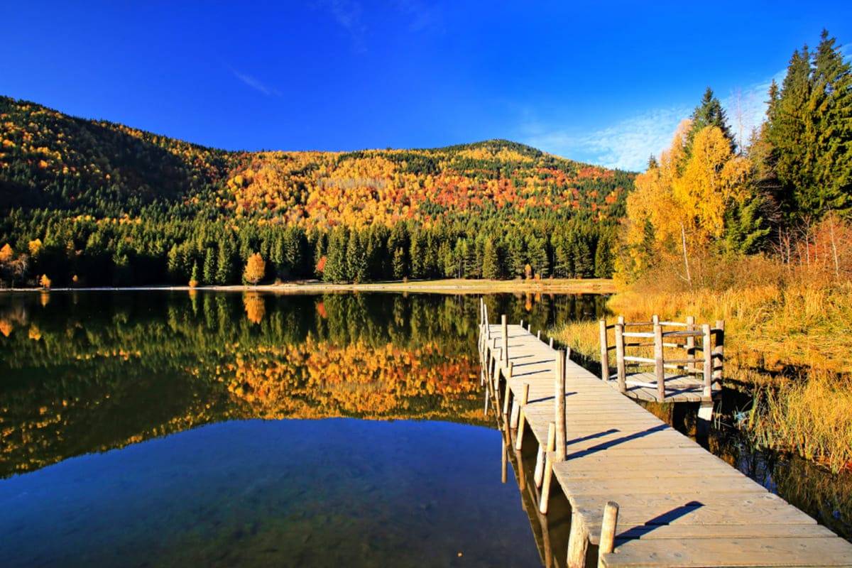 detaliu ponton Lacul Sfanta Ana